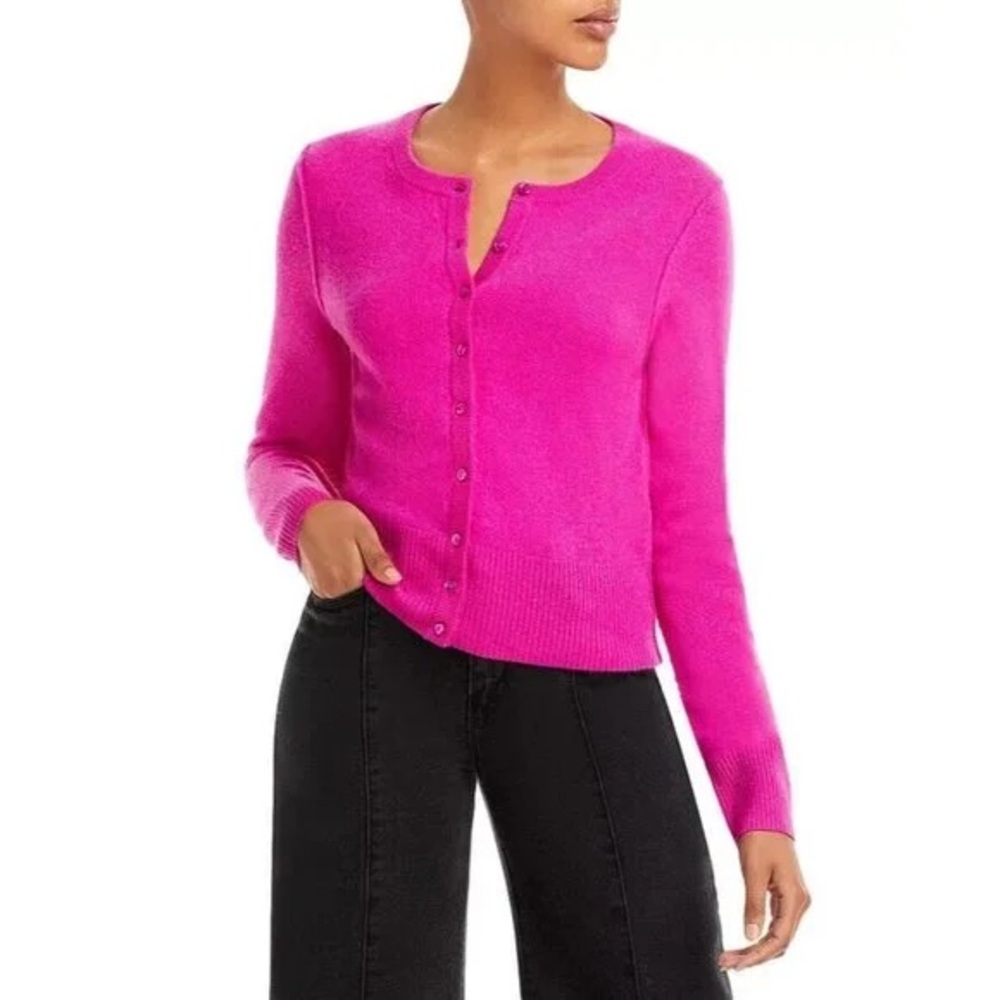 Aqua cashmere pink sweater